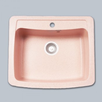 Кухонная мойка Granfest GF-S605 светло-розовая